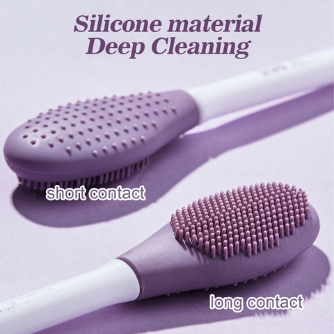 Silicone Double Head Mask Brush, Silicone Face Wash Brush, & Silicone Shampoo Brush Clean The Scalp , Mud Film Special Scraper Applicator, Facial Cleansing Brush, Cleaning Tool